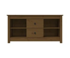 TV staliukas Televizoriaus spintelė, medaus ruda, 103x36,5x52cm, pušis