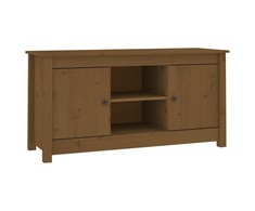 TV staliukas Televizoriaus spintelė, medaus ruda, 103x36,5x52cm, pušis