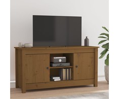 TV staliukas Televizoriaus spintelė, medaus ruda, 103x36,5x52cm, pušis