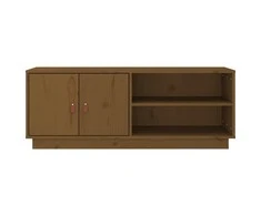 TV staliukas Televizoriaus spintelė, medaus ruda, 105x34x40cm, pušis