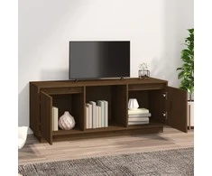 TV staliukas Televizoriaus spintelė, medaus ruda, 110,5x35x44cm, pušis