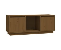 TV staliukas Televizoriaus spintelė, medaus ruda, 110,5x35x44cm, pušis
