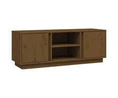 TV staliukas Televizoriaus spintelė, medaus ruda, 110x35x40,5cm, pušis