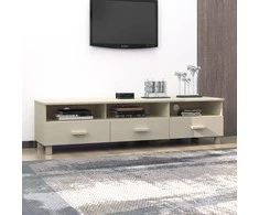 TV staliukas Televizoriaus spintelė HAMAR, medaus ruda, 158x40x40cm, pušis