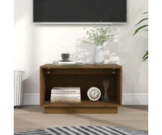 TV staliukas Televizoriaus spintelė, medaus ruda, 60x35x35cm, pušies masyvas