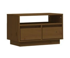 TV staliukas Televizoriaus spintelė, medaus ruda, 60x35x37cm, pušies masyvas