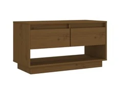 TV staliukas Televizoriaus spintelė, medaus ruda, 74x34x40cm, pušis