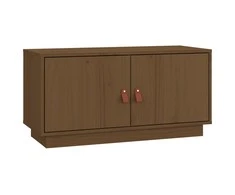 TV staliukas Televizoriaus spintelė, medaus ruda, 80x34x40cm, pušies masyvas