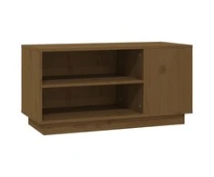TV staliukas Televizoriaus spintelė, medaus ruda, 80x35x40,5cm, pušis