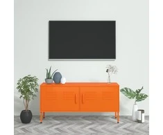 TV staliukas Televizoriaus spintelė, oranžinė, 105x35x50cm, plienas