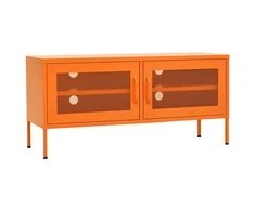 TV staliukas Televizoriaus spintelė, oranžinė, 105x35x50cm, plienas