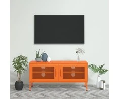 TV staliukas Televizoriaus spintelė, oranžinė, 105x35x50cm, plienas
