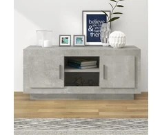 TV staliukas Televizoriaus spintelė, betono pilka, 102x35x45cm, mediena
