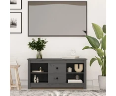 TV staliukas Televizoriaus spintelė, pilka, 103x36,5x52cm, pušies masyvas