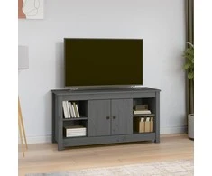 TV staliukas Televizoriaus spintelė, pilka, 103x36,5x52cm, pušies masyvas