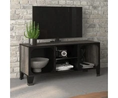 TV staliukas Televizoriaus spintelė, pilka, 105x36x47cm, metalas ir MDF