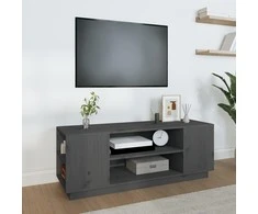 TV staliukas Televizoriaus spintelė, pilka, 110x35x40,5cm, pušies masyvas