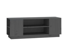 TV staliukas Televizoriaus spintelė, pilka, 110x35x40,5cm, pušies masyvas