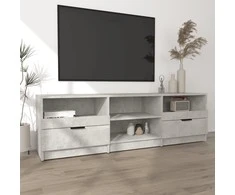 TV staliukas Televizoriaus spintelė, pilka, 150x33,5x45cm, apdirbta mediena