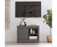 TV staliukas Televizoriaus spintelė, pilka, 70x36,5x52cm, pušies masyvas