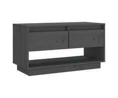 TV staliukas Televizoriaus spintelė, pilka, 74x34x40cm, pušies masyvas