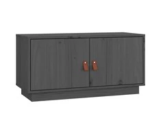 TV staliukas Televizoriaus spintelė, pilka, 80x34x40cm, pušies masyvas