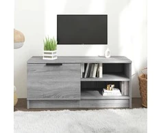 TV staliukas Televizoriaus spintelė, pilka, 80x35x36,5cm, apdirbta mediena