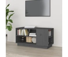 TV staliukas Televizoriaus spintelė, pilka, 80x35x40,5cm, pušies masyvas
