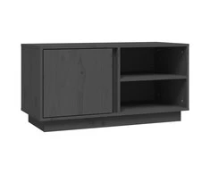TV staliukas Televizoriaus spintelė, pilka, 80x35x40,5cm, pušies masyvas
