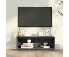 TV staliukas Televizoriaus spintelė, pilka, 90x35x35cm, pušies masyvas