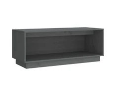 TV staliukas Televizoriaus spintelė, pilka, 90x35x35cm, pušies masyvas