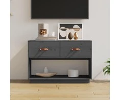 TV staliukas Televizoriaus spintelė, pilka, 90x40x60cm, pušies masyvas