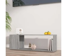 TV staliukas Televizoriaus spintelė, pilka ąžuolo, 100x24x32cm, mediena
