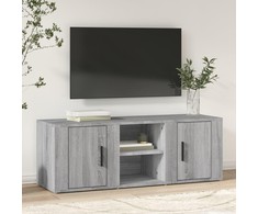 TV staliukas Televizoriaus spintelė, pilka ąžuolo, 100x31,5x35cm, mediena