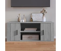TV staliukas Televizoriaus spintelė, pilka ąžuolo, 100x35x40cm, mediena