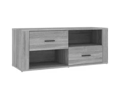 TV staliukas Televizoriaus spintelė, pilka ąžuolo, 100x35x40cm, mediena