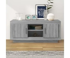 TV staliukas Televizoriaus spintelė, pilka ąžuolo, 102x35x45cm, mediena