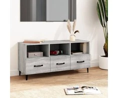 TV staliukas Televizoriaus spintelė, pilka ąžuolo, 102x35x50cm, mediena
