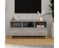 TV staliukas Televizoriaus spintelė, pilka ąžuolo, 102x36x50cm, mediena