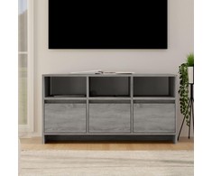 TV staliukas Televizoriaus spintelė, pilka ąžuolo, 102x37,5x52,5cm, MDP