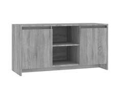 TV staliukas Televizoriaus spintelė, pilka ąžuolo, 102x37,5x52,5cm, mediena