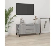 TV staliukas Televizoriaus spintelė, pilka ąžuolo, 102x44,5x50cm, mediena