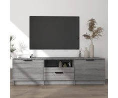 TV staliukas Televizoriaus spintelė, pilka ąžuolo, 140x35x40cm, mediena