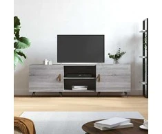 TV staliukas Televizoriaus spintelė, pilka ąžuolo, 150x30x50cm, mediena