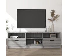 TV staliukas Televizoriaus spintelė, pilka ąžuolo, 150x33,5x45cm, mediena