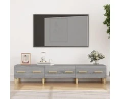TV staliukas Televizoriaus spintelė, pilka ąžuolo, 150x34,5x30cm, mediena