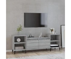 TV staliukas Televizoriaus spintelė, pilka ąžuolo, 160x35x55cm, mediena