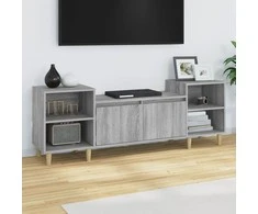 TV staliukas Televizoriaus spintelė, pilka ąžuolo, 160x35x55cm, mediena
