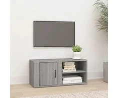 TV staliukas Televizoriaus spintelė, pilka ąžuolo, 80x31,5x36cm, mediena