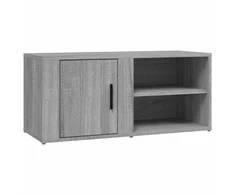 TV staliukas Televizoriaus spintelė, pilka ąžuolo, 80x31,5x36cm, mediena